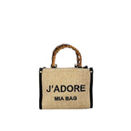 TOTE BAG MINI RAFFIA J'ADORE
