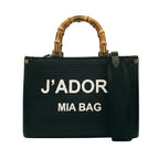 TOTE BAG GRANDE RAFIA J'ADORE