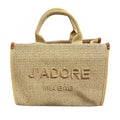 TOTE BAG J'ADORE RAFIA